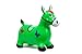MAXI FUN Inflatable Bouncing, Hopping Ride on, Horse toy, Pump included, GREEN COLOUR,