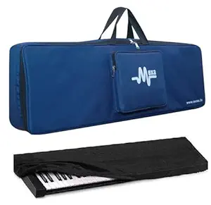 Mexa Compatible With Yamaha PSR-E243, E343, E353, E363, E373, E453, E463, I455, I425, I400, I500 Keyboard Bag With Dust Cover Padded Quality.