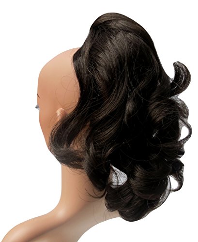 SWEET SHORT CURLY PONY TAIL HAIR EXTENSION, (CLAW GRIP) (03 Coffee Brown)