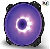 cooler master lüfter masterfan mf120r rgb Lautstärke: 28 dB Cooler Master MasterFan MF200R RGB Gehäuselüfter \'RGB LED, Silent Cooling Technology, 200mm\' R4-200R-08FC-R1