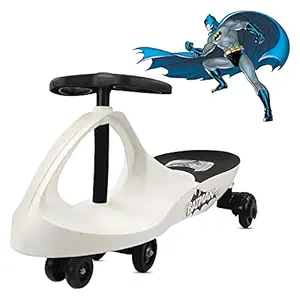 Bumble Bee Batman Magic Swing Car, Ride-On, Swing Magic Car Ride On for Kids with Scratch Free PU Wheels , (Suitable for 3+ Years | 120 Kgs Weight Capacity | White )