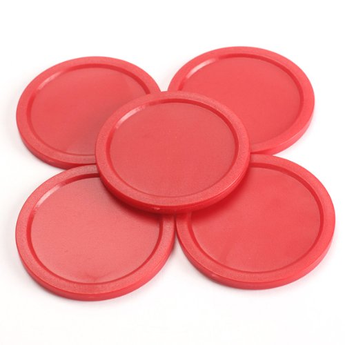 Broadroot 5pcs Rouge Mini table de Air Hockey palets 50 mm Puck enfant Table New 5,1 cm