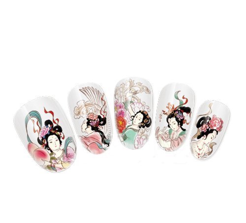 COME 2 BUY - NAIL ART TATOO/WRAP WATER TRANSFERS DECALS ORIENTAL FLORAL GEISHA GIRLS FOR NAIL ART/CELL PHONE CASE/INVITATION CARDS DECORATIONS D?COR