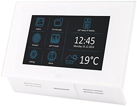 '2 N Telecommunications Indoor Touch 7 "Black Video Intercom System – Video Intercom Systems (17.8 cm (7), LED, 1024 x 600 pixels, Black, Sensor, Horizontal)