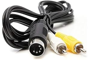 WICAREYO AV Audio Video Composite TV Kabel,Kompatibel für Genesis 1/Mega Drive 1/Master System
