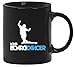 Produktbild Longboard Dancer, Skateboard Kaffee Becher mit Motiv bedruckte Tasse Mug Kaffeebecher, Größe: onesize,Schwarz