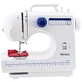 Winkel SW45 - Máquina de coser, color blanco y azul
