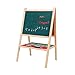 Produktbild ROCKION Kids Art Staffelei Magnetisch doppelseitiges Staffelei für Whiteboard & Tafel mit verstellbaren Ständer,Kinder Spaß Und Bildung Zweiseitige Tafel(Holz)