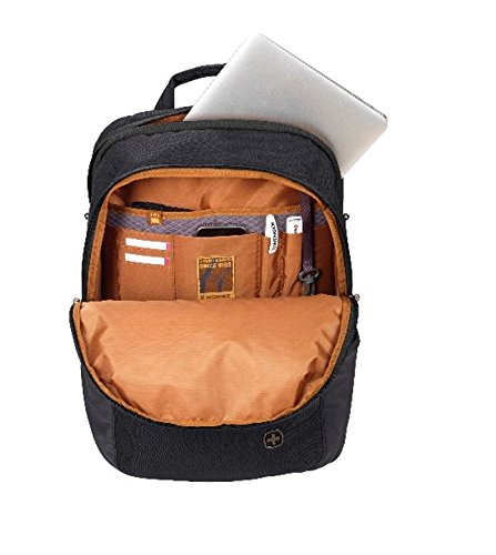 Wenger 602809 CityFriend 15 6  Laptop-Rucksack  gepolsterte Laptopfach mit iPad Tablet eReader Tasche in schwarz