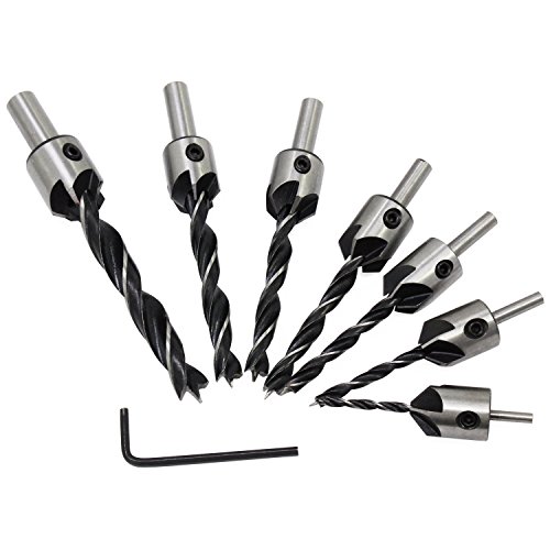 Buy 7Pcs Woodworking Countersink Drill 