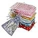 Bold N Elegant Wedding Party Favor Gift Organizing Bags Jewelery Pouches Return Gift Candy Silver Coin Potli Pouch Bag Mix Colors 7x9cm (Pack of 25 Pcs) RS.250.00