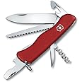 Victorinox Forester Swiss Army Pocket Knife, Large, Multi Tool, 12 Functions, Wood Saw, Black