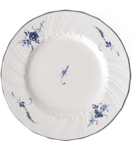 Assiette Creuse Vieux Luxembourg - Villeroy & Boch - Porcelaine Bleu - 25x25x9,1 Cm - Vaisselle Classique