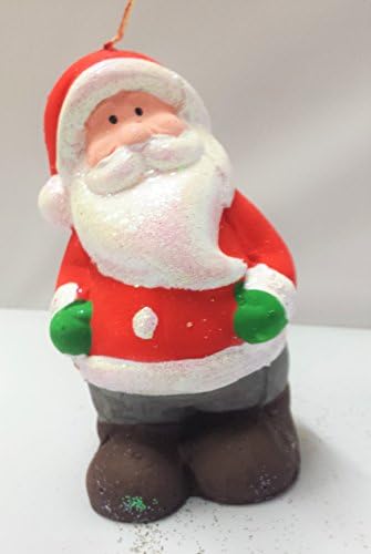 fromaplacefaraway Christmas Winter Candles - Santa, Penguin, Snowman, Gingerbread House (Santa Large)