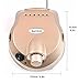 HailiCare 220V 35000RPM Professional Electric Nail Drill Machine Manicure Pedicure Kit Nails Salon with Pedal, Golden
