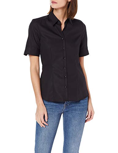 Seidensticker Damen Bluse , Schwarz (Schwarz 39), 48