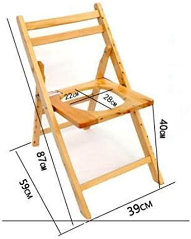 Sitting in the Toilet Chair Solid Wood Elderly Pregnant Women's Toilet Stool Sitting on the Toilet Seat , a