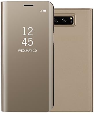 COVO® Samsung Galaxy Note 8 Mirror Plating Flip Case, Mirror Bright Reflection Ultra Thin Hard Anti-Scratch Shockproof Electroplate Frame with Coated Surface Excellent Grip Case for Samsung Galaxy Note 8 (Gold)