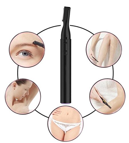 Elektrischer Augenbrauen Trimmer , Portable Gesichts Haar Trimmer, CIDBEST® Bikini Trimmer , Elektrische Dame Facial Shaver, Augenbrauen Haar Entferner Former, mit Augenbraue Trimmen Kamm Frauen-Effektiv Unerwünschte Gesicht Body Haare entfernen (Batterie eingeschlossen) - 2