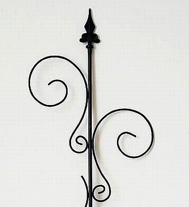 DanDiBo Rankhilfe mit 2 Halter Rankgitter aus Metall H-145 cm B-30 cm Kletterhilfe 2 Hak - 3