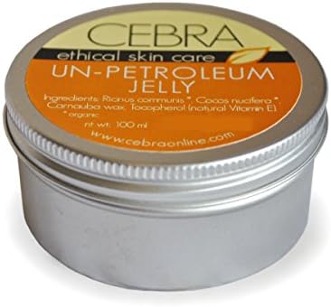 Cebra ethical skincare Un-Petroleum Jelly - 100ml - Unscented - Effective and Versatile Body and Hair Skincare Product - Use as Balm or Skin Cleanser - Use on dry and chaffed Hands and Feet or as a Lip Balm