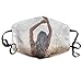 Produktbild Fashion Outdoor Mouth Mask with Design, Reusable Half Face Mask Anti-dust Mask, Unisex Face Mask Anti-Dust Respirator Gift Young Woman Enjoying Freedom at Wheat Field