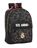 Material colegio Real Madrid CF- Real Madrid Mochila, Color Negro (SAFTA 611924560)