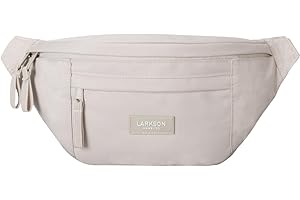 LARKSON Bauchtasche Damen & Herren Beige - Ole - Hüfttasche für Sport Outdoor Stadt - Gürteltasche Stylisch für Festival - Crossbody Bag mit Gurt - Wasserabweisend