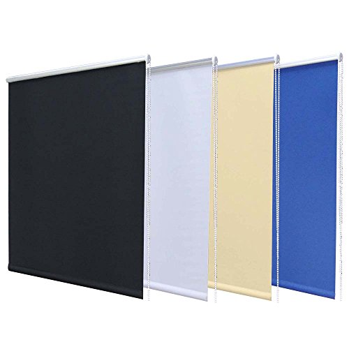 Nachtdunkel Klemmfix Mini Verdunkelungsrollo ohne Bohren inkl. Klemmträger / Schwarz 70x120cm (Breite x Höhe) - 2