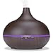 Produktbild Aroma Diffuser 500ml Ultraschall Kalter Nebel Luftbefeuchter Fernbedienung Aromatherapie Öl Luftreiniger 7 Farben LED Nachtlicht Timer Wasserlose Power-off A-Popular-96, Deep wood grain
