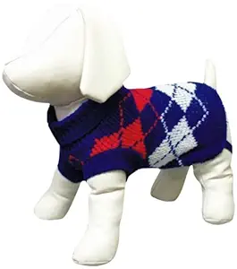 Amazing Pet Products Dog Sweater, 16-inch, Blue