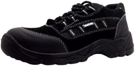 Size 10 As-c6 Airsafe Black Lace Up Kevlar Toe Cap Safety Shoes