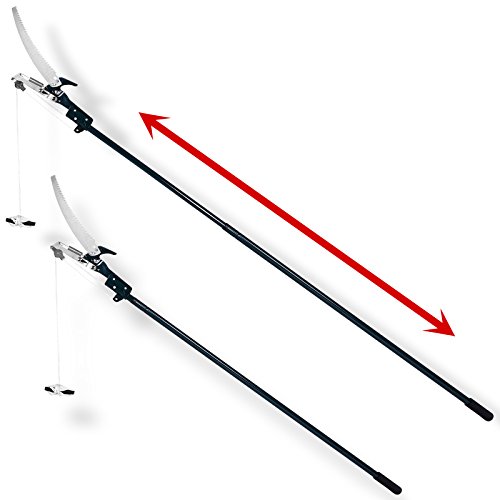 Astsäge Teleskopsäge Astschere Mit Seilzug Baumsäge Gartensäge Teleskop Säge – max. Arbeitshöhe 4 Meter - 6