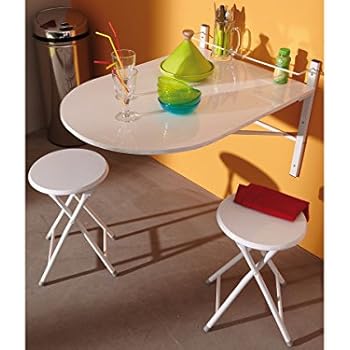 Wandtisch inkl. Klapp Hocker Wand Klapptisch Klappstuhl Küchentisch