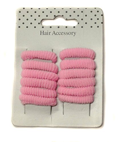Allsorts® Card of 12 Pink Ponios Endless Bobbles Hair Accessory Babies Children