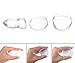 niceEshop(TM) 3pcs Silicone Makeup Sponge Powder Puffs Silicone Makeup Puffs - Transparent- Zero Makeup Waste