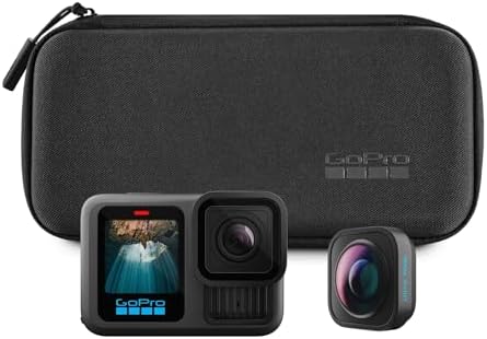 GoPro HERO13 Black Ultra Wide Edition - Action camera impermeabile con video 5.3K60, foto da 27 MP, campo visivo potenziato di 177 gradi + compatibilità con obiettivi della serie HB
