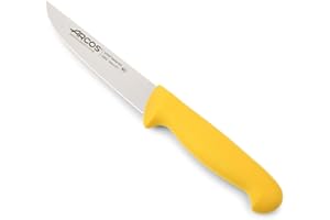 Arcos Serie 2900 - Cuchillo Cocina - Hoja de Acero Inoxidable Nitrum de 130 mm - Mango inyectado en Polipropileno Color Amarillo
