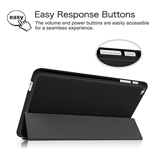 Fintie Huawei MediaPad T1 10.0 Hülle – Ultra Schlank Superleicht Ständer (SlimShell) Case Cover Schutzhülle Etui Tasche für Huawei MediaPad T1 10.0 LTE / WiFi (9,6 Zoll) Tablet-PC, Schwarz - 7