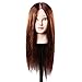 Goodofferplace® 2 x 85% Professional Real Hair 22Inch Hairdressing Training Mannequin Head Hairdresser Training Heads w/Clamp For College and Professional Use