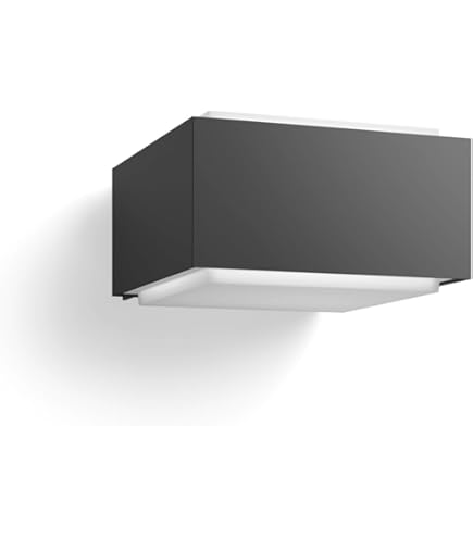 Philips wandlamp Grass antraciet met bewegingssensor