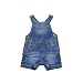 Minoti Baby Boys Cool Denim Bib Short With Antique Brass Detail - 18-24mths