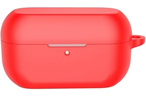 FTRONGRT Etui kompatybilne z Technics EAH-AZ100, odporne na zarysowania, wstrząsy, silikonowe etui kompatybilne ze słuchawkami Bluetooth Technics EAH-AZ100. Czerwone