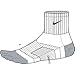 Nike Run 5 Toe Quarter Socks - White, Large