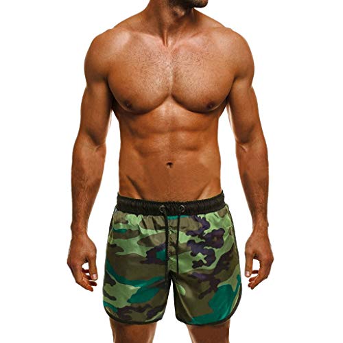 Bañador de natación para Hombre,JiaMeng Trunks Quick Dry Beach Surfing Correr Natación Pantalón Corto Fitness Culturismo Bañador Hombre Playa Natación