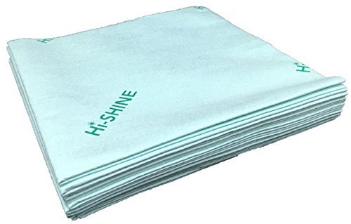 HI-Shine Microfibre Cloth, 400mm x 400mm, Green, Pack of 10