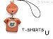 Produktbild U/blau Leder T-Shirt Handy-Charm-Vanca Windhund Alphabet/Symbol Maskottchen Made in Japan