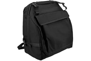 Yaootely Schwarzer Oxford Akkordeon Koffer Aufbewahrungs Tasche für 48 Bass Akkordeons