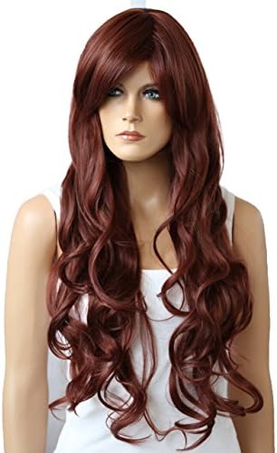PRETTYSHOP Unixes Fashion Full WIG Long Hair Heat-Resistant Reddish brown # 35 FS836v