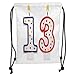 Produktbild Trsdshorts Drawstring Backpacks Bags,13th Birthday Decorations,Cute Sweet Colorful Burning Candles Number Thirteen Party Objects,Multicolor Soft Satin,5 Liter Capacity,Adjustable String Closu